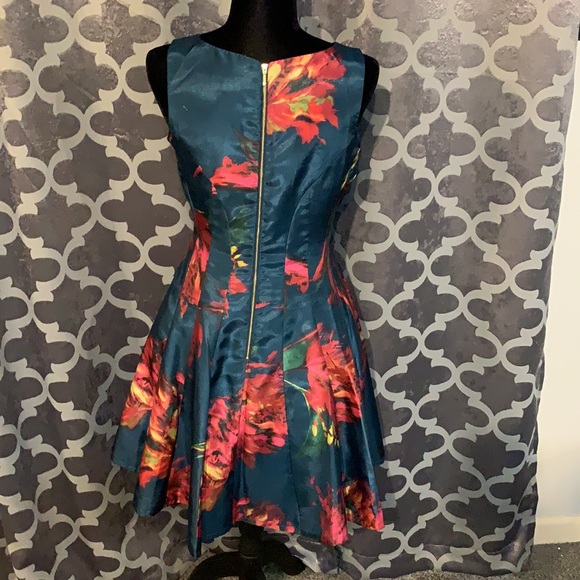 NWOT Teal dress by CB SZ 4 - Picture 5 of 7